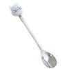 Cute Black/White Cat Stainless Steel Spoon Cartoon Lovely Coffee Milk Tea Ceramic Stir Spoon