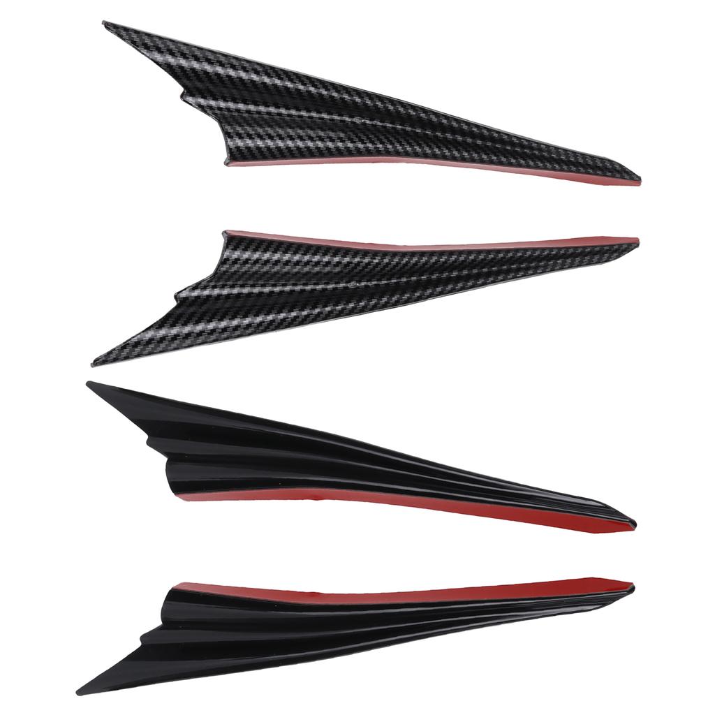 Buy Car Front Bumper Side Spoiler Wing Fins Shape Winglet Decoration ...
