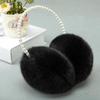 2024 New Thickened Earmuffs Cute Girl Party Style Headdress Winter Fluffy Plush Imitation Pearl Beaded Headband