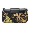 Versace Jeans Couture SS23 Barock-Print Schultergurt Umhängetasche Kette Unterarmtasche Damen Taschen Schwarz 74VA4BB1ZS587G89