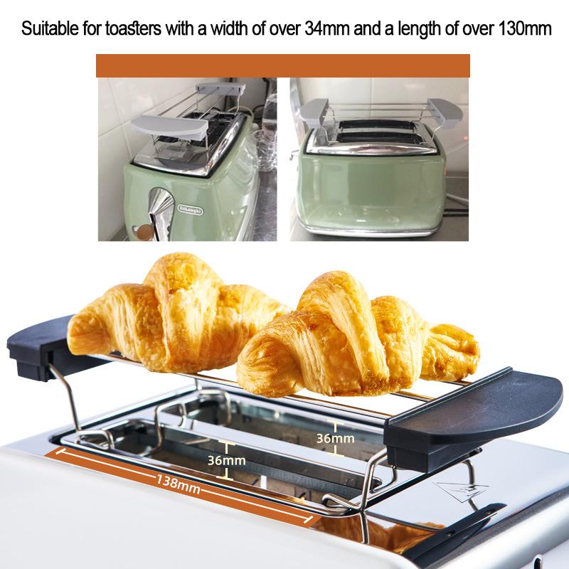 Heat-resistant stainless steel sandwich holder with anti-scald handle - ideal for toasting, slicing and serving sandwiches -1PC
