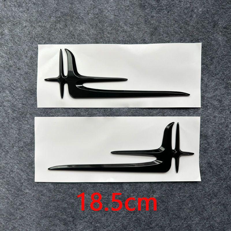 Mercedes-Benz New C-Class, E-Class, A-Class Rear Side Emblem & Angel Wings Sticker for E300L/C260L Long Version