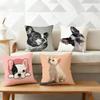 Cute French Bulldog Pillow Case Pattern Printed Pillowcase For Living Room Sofa Cushion Cover