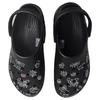 Crocs Classic Platform Clog Eight Rhapsody Graffiti Manifesto Hand-painted Graffiti Fashion Versatile Hole Shoes Women Black