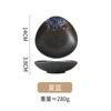 Black Ceramic Tableware Japanese Style Izakaya Barbecue Sushi Sashimi Deep Dish Hot Pot Dish Head Shallow Bowl Heart Dish