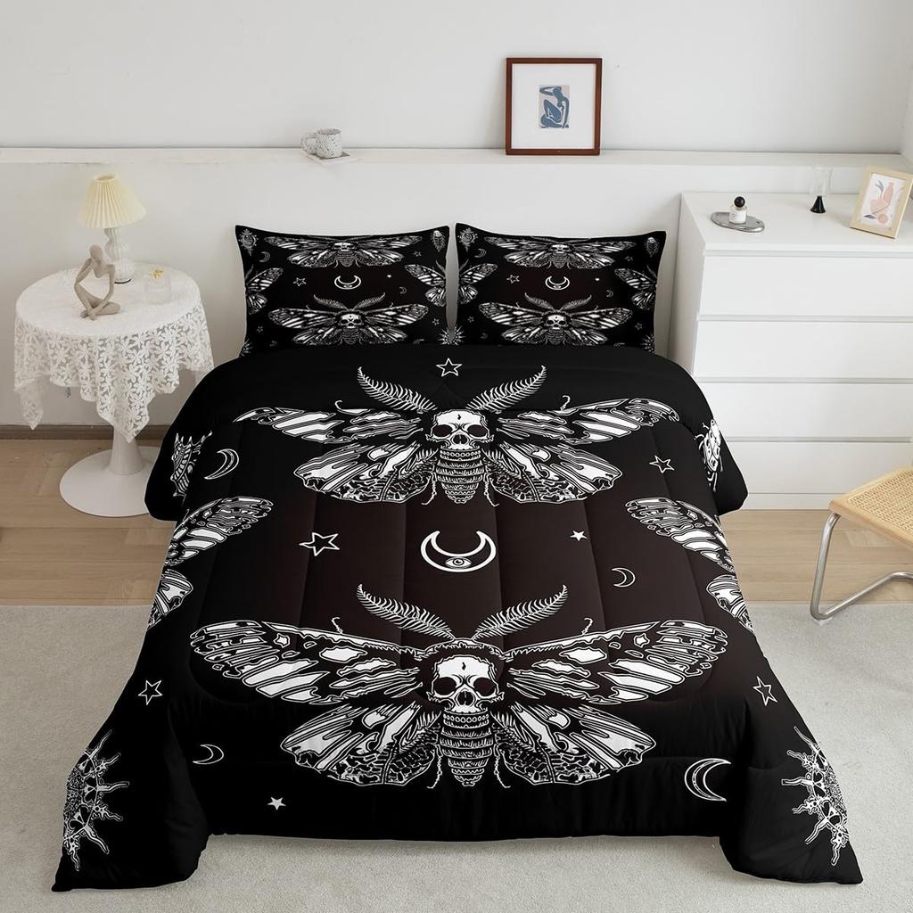 Sun and Moon Bedding Set Constellation Galaxy Comforter for Kids Boys Girls Teens Psychedelic Boho Mandala Comforter Breathable Celestial Du