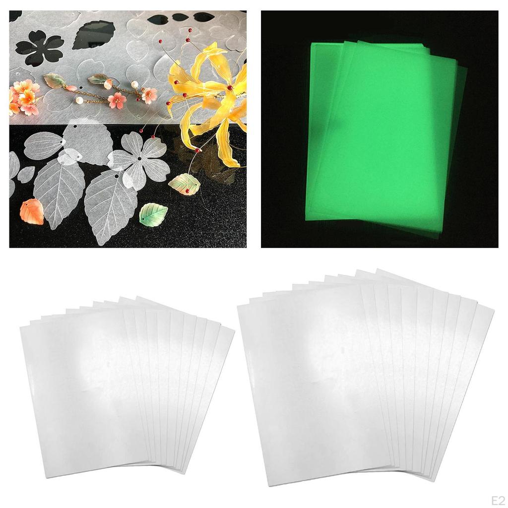 Fogli di Plastica Termoretraibile, 10 Pezzi Trasparenti Opachi per Portachiavi Ciondoli Artigianato Scuola Creazione