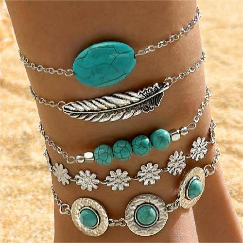 Bohemian Style Rice Bead Shell Multi-layer Bracelet Ethnic Style Rope Braided Bracelet