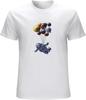 Breathable Brand T Shirts Men's Astronaut Space Travel Male T Shirts Hip Hop Tops Fashion Tshirt Planet Balloon Man Tee Shirt White