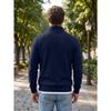 Men S American Style Waffle Knit Half Zip Stand Collar Long Sleeve Pullover Sweatshirt