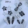 20 Colorful Polka Dot Hair Clips for Girls & Babies - Small BB Clips & Hairpins