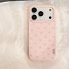 Rosa Schleife Leder Handyhülle Apple 17promax Geeignet für IPhone16 Koreanische Mode Schutzhülle