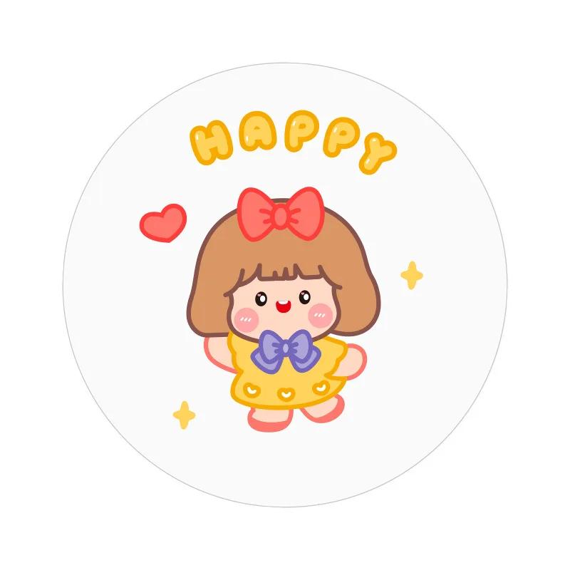 Acrylic Cartoon Coasters Anti-scald Heat Insulation Waterproof Tea Coaster Diy Decorative Photo Ornaments Table Glasses Holder