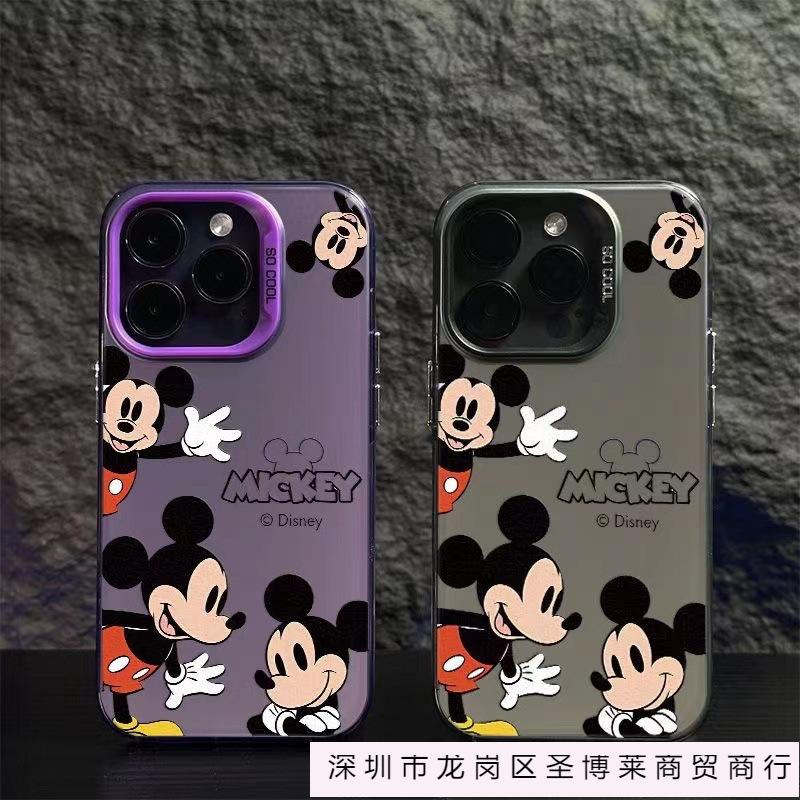 Waving Mickey Is Suitable for 15promax Apple 16pro Mobile Phone Case 14 Cartoon 13pro Europe and America 12 Niche 11