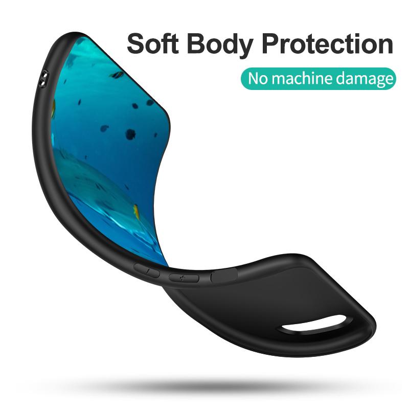 Black Tpu Case For Xiaomi Redmi 9T Note 9T Note 10 8 8T 7 5G 4G Pro 10S Animal Manta Ray