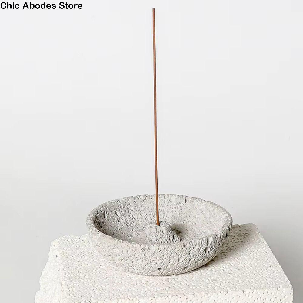 Cement Cement Incense Burner Concrete Texture Planetary Style Incense Stick Stand Multi-functional Plug in