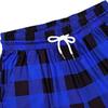 Pantaloni de modă pentru femei cu picioare drepte Pantaloni de pijama confortabili în carouri elastice cu șnur