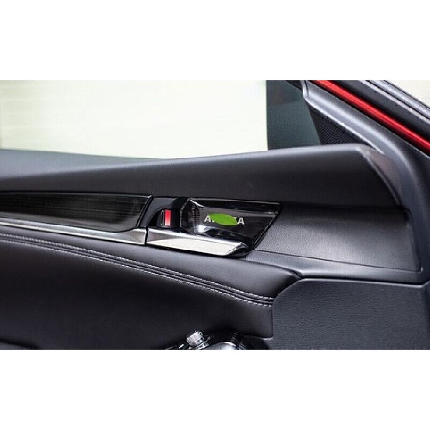 For Mazda 6 Atenza 2018-2021 Black Titanium Inner Door Bowl Cup Cover Trim 4PCS