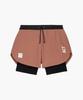 ACT RUNNING Shellite Shorts 2-In-1 Terracotta