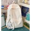 Schoolbag1011 New Schoolbag Girl Simple Versatile Backpack College Student Middle School Student Cute Backpack Travel Backpack