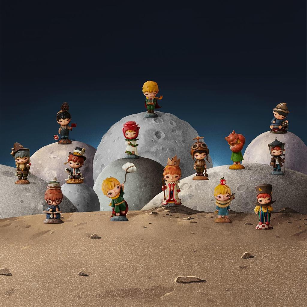 POP MART Hirono x O Pequeno Príncipe Série Caixa de 12 Pop Mart Gachapon Caixa Cega Plástico Premium PVC Macio Original Presentes de Aniversário [Peças Sortidas]