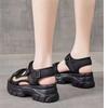 Muffin platform sandals women's 2025 summer new sports sandals women's lightweight beach shoes small high-heeled sandals