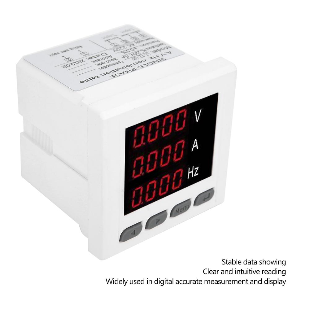 72 UIF Multi Function Meter Single Phase A V HZ Digital Display Meter Ammeter Voltmeter Frequency