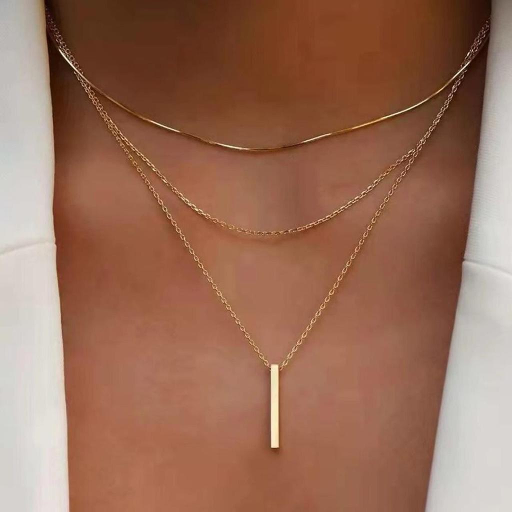 Minimalist Multi-Layer Gold Bead Choker Necklace