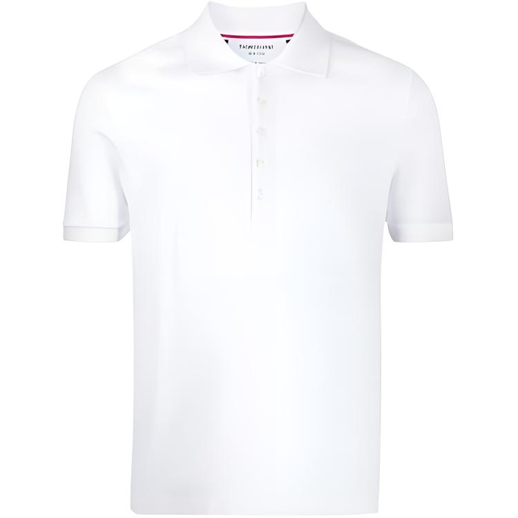 Thom Browne 4-Bar piqué polo shirt MJP110A-00050-100