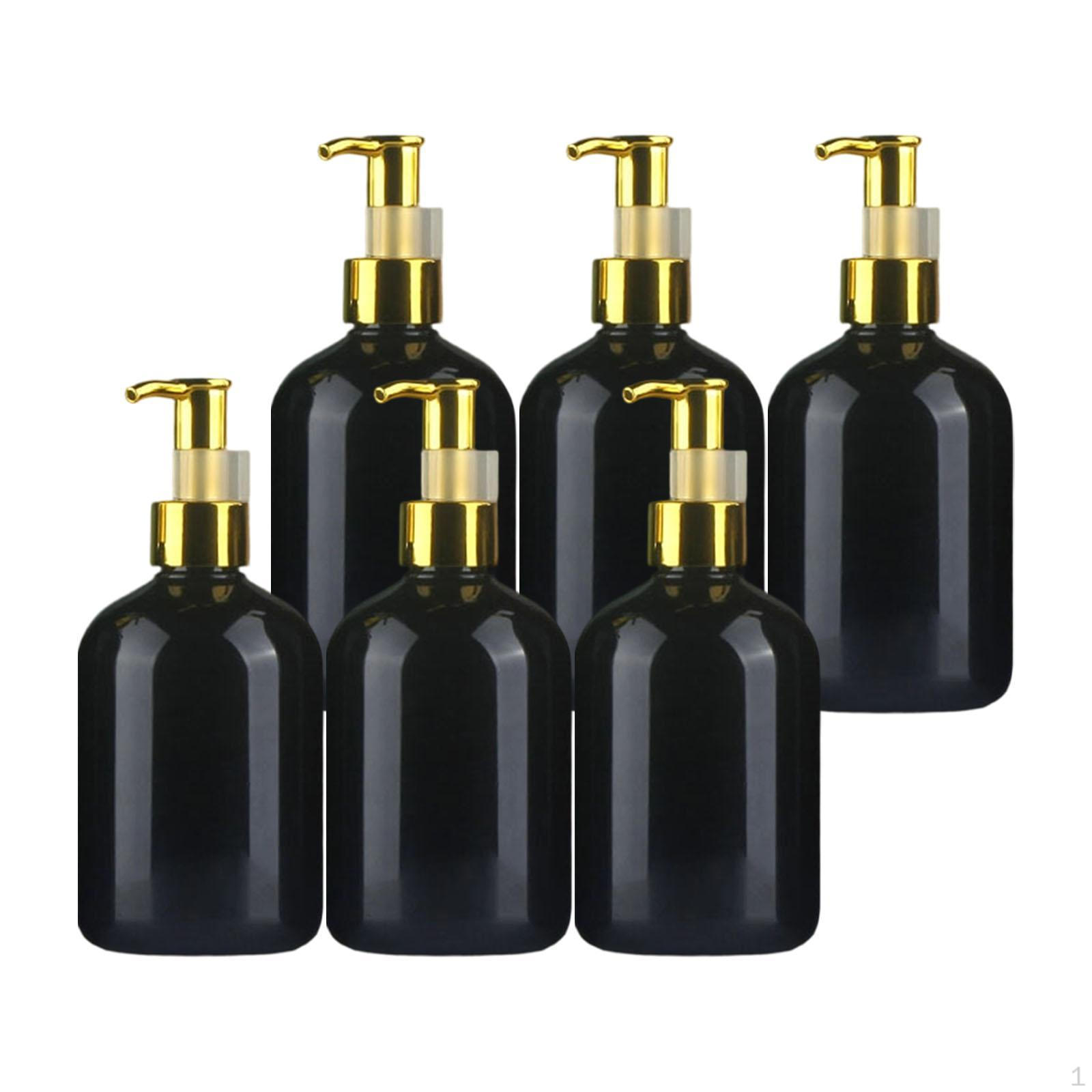 

6 Hand Soap, Shampoo Bottles, Easy to Clean, Multipurpose, Refillable for Countertops. 300ml