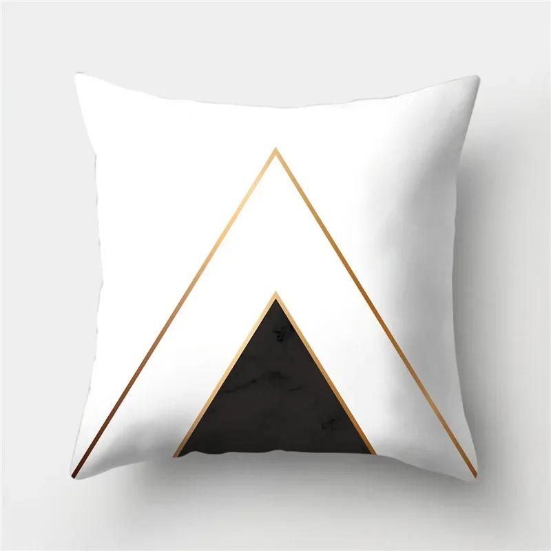 Black and White Geometric Study Pillowcase Office Living Room Home Pillowcase Car Ornaments