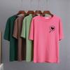 Hirsionsan Graffiti Grafik T-Shirt Damen Sommer Einfache Druck T-Shirts Baumwolle Elegant Damenkleidung Locker Lässige Pullover Tops