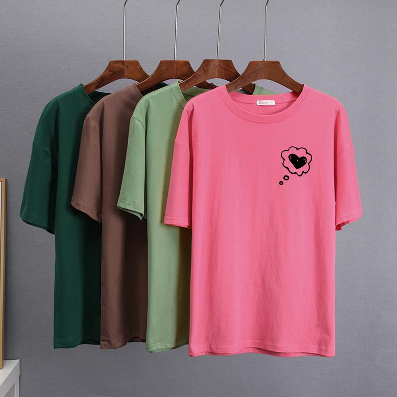 Hirsionsan Graffiti Grafik T-Shirt Damen Sommer Einfache Druck T-Shirts Baumwolle Elegant Damenkleidung Locker Lässige Pullover Tops