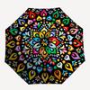 1pc Colorful Mandala Pattern Automatic Folding Umbrella. Portable Collapsible Design, Best  Birthday Festival Gift Yy250924127