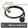 Propane Tank Refill Adapter Kit 3Ft Hose With Safety Shutoff Valve Fill 1Lb Bottles From 20Lb Kitchen Accessaries