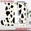Set Of 2 Flat Printing Jit Curtains Without Rod Cowprint Popular Polyester Outdoor Curtain With Sheer