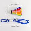 Funny Badminton Keychain Rainbow Color 3D Printing Keyring Fashion Badminton Bag Pendant  Gift