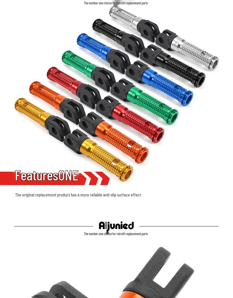 Kawasaki Z900 ER6N Rutschfeste Aluminium Vordere Fußrasten Motorrad Modifikationszubehör