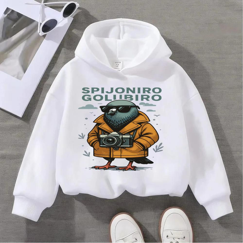 Cute Ballerina Cappuccina Printed Kids Sweatshirt for Girls Fashionable and Comfortable Children's Pullover Top