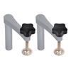 2PCS 20mm Bench Dog Clamps Adjustable Benchtop Quick Clamp Aluminum Alloy Woodworking Desktop Press