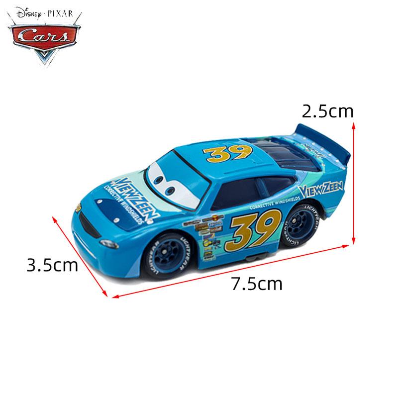Pixar Cars Nr. 86 Nr. 74 Nr. 58 Nr. 61 Nr. 35 Nr. 90 Nr. 74 Metall-Druckguss-Modellauto Auswurf-Rennserie Set Kinderspielzeug