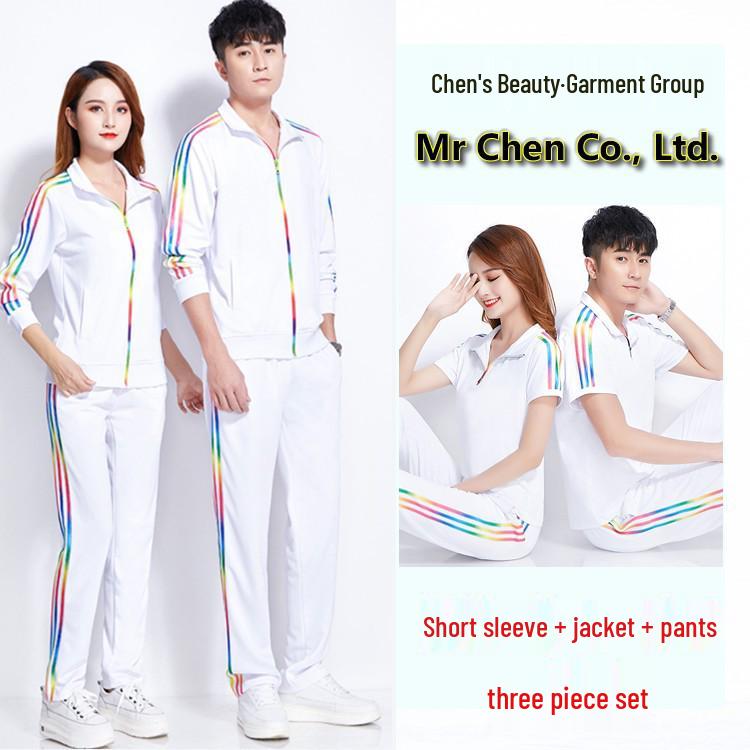 New Large Size Long Sleeve Sports Uniforms for Walking, Gymnastics, Fitness, and Square Dancing