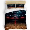 Basketball Silhouette Sports Bedding Set 3pcs Duvet Cover Pillowcase Boys Adult Quilt Cover Double Bed Set Home Textile