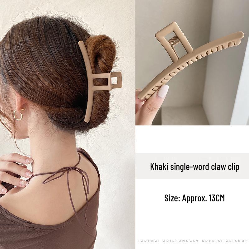 Exquisite Acrylic Claw Clip for Thick Hair - Large High-End Shark Hairpin