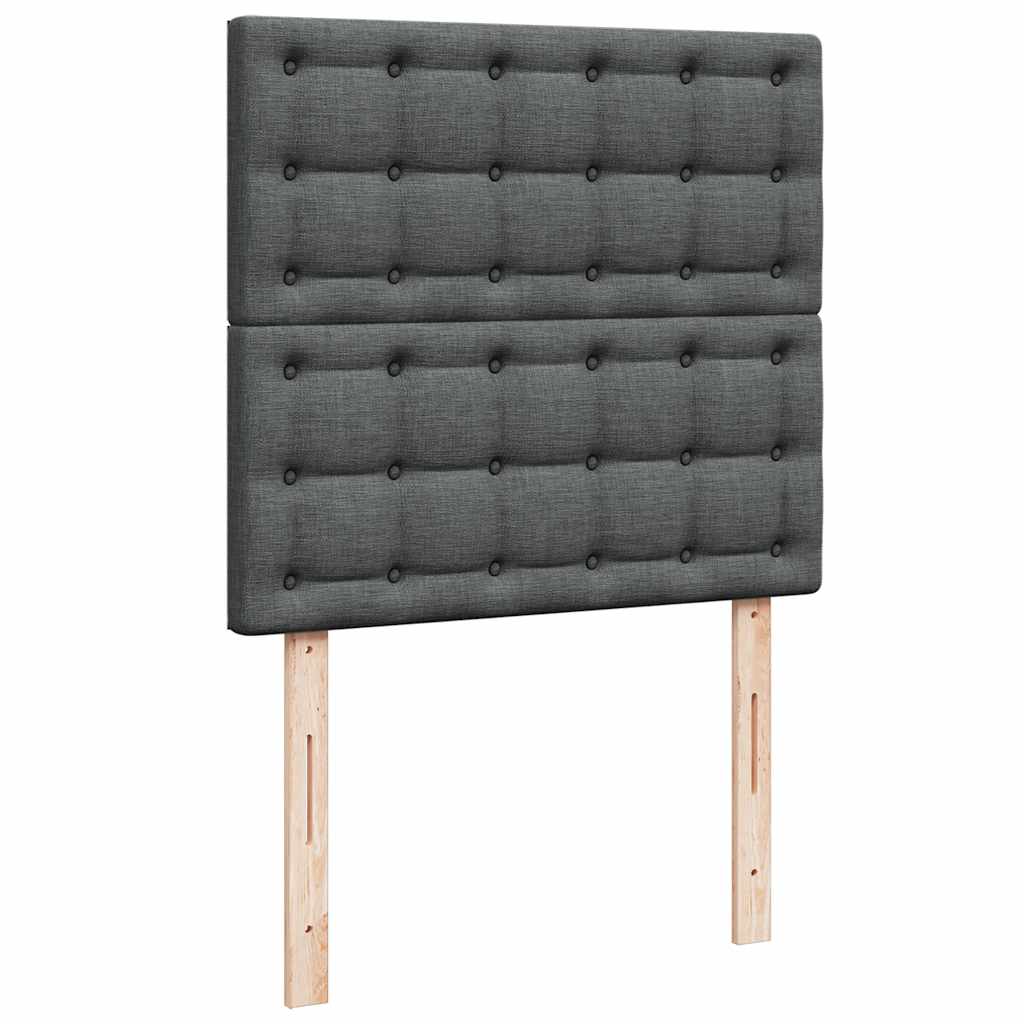 Enjoy a Restful Night S Sleep with This Ottoman Bed with Mattresses and LED Lighting In Dark Gray 180 X 200 Cm Fabric