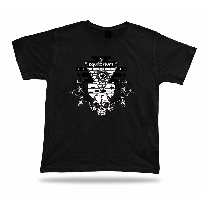 Tshirt Tee Shirt Birthday Gift Idea Equilibrium Illuminati Symbol Skull Masons