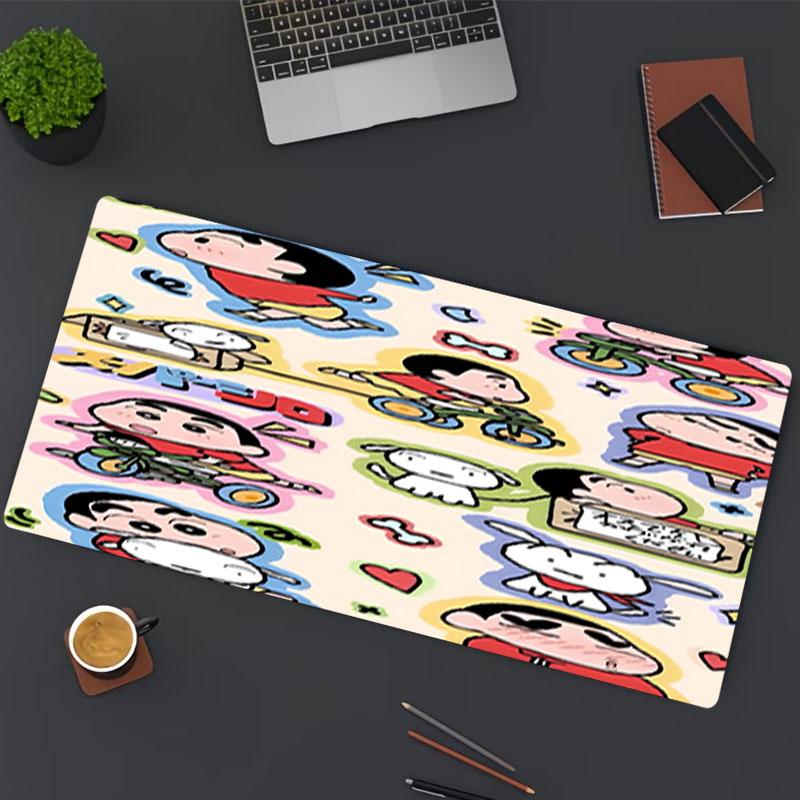 Crayon Shin Print Mouse Pad, for Keyboard Pad Laptop PC Mat for Office Home Use, Desk Decor, Perfect Birthday Gift for Gamers