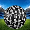 1pc Hands Numbers Theme Soccer Ball Football, Size 5, Lightweight PVC, Outdoor Training Soccer Ball,Gift C6552