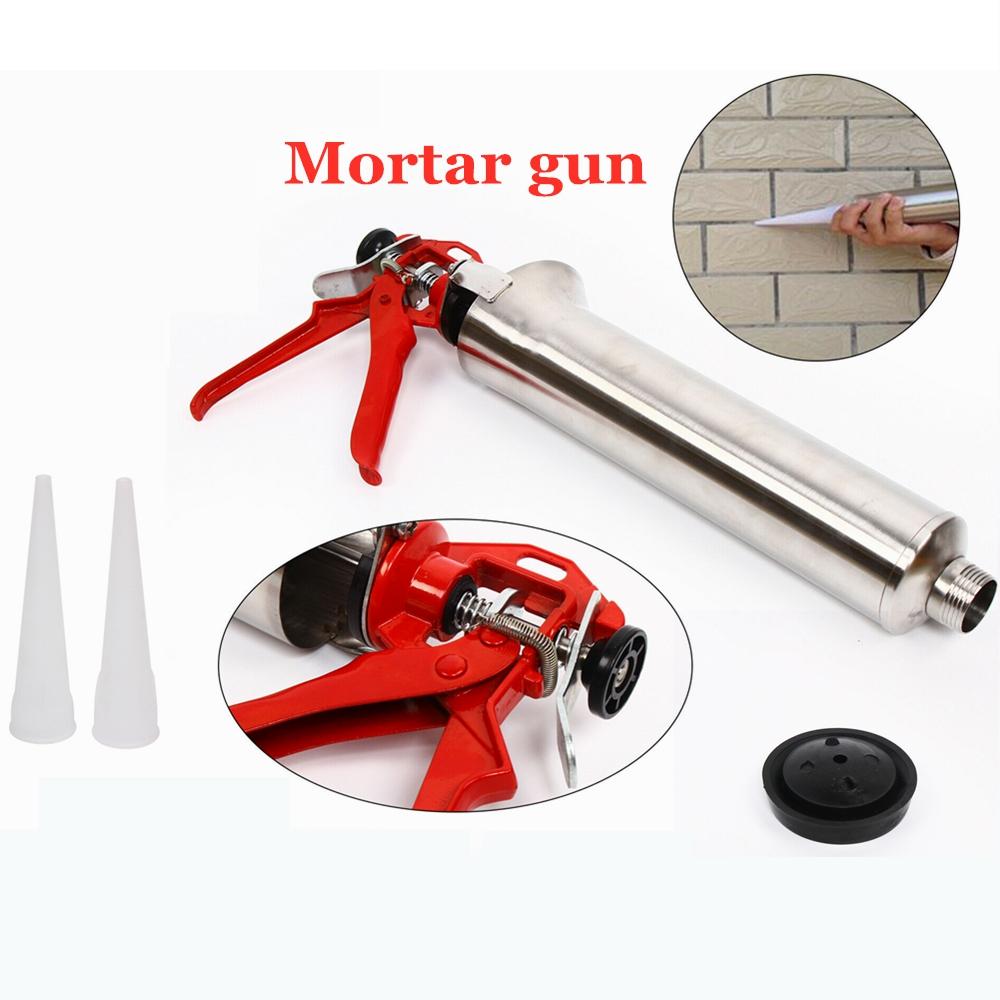 Mortar pulverizator aplicator instrument mortar de rostuire pistol de ciment var perete pistol de cusut cu 2 duze din plastic