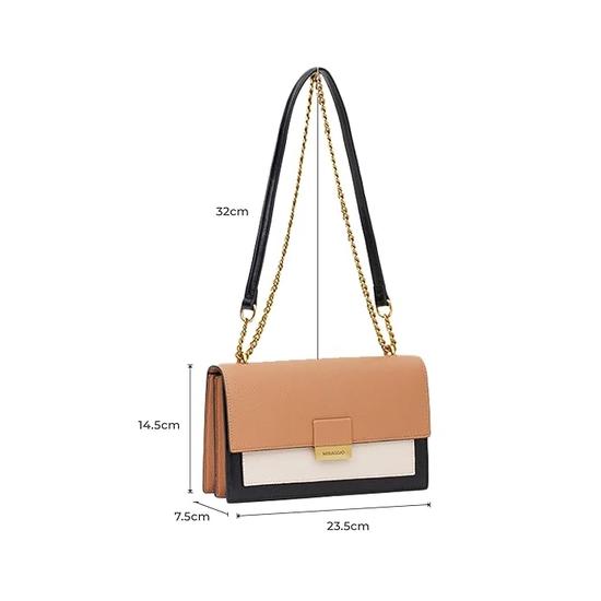 Geantă de umăr texturată Miraggio Emma pentru femei